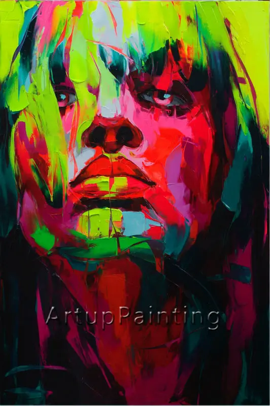 Palette knife painting portrait Palette knife Face Oil painting Impasto figure on canvas Hand painted Francoise Nielly 10
Palette knife painting portrait Palette knife Face Oil painting Impasto figure on canvas Hand painted Francoise Nielly 10