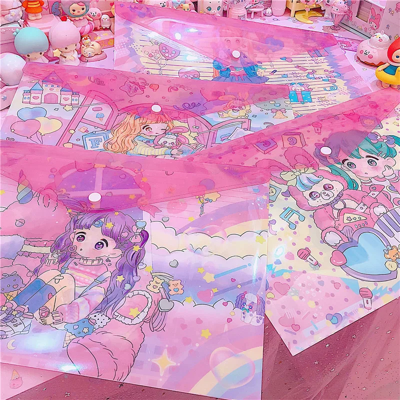Japan Cartoon Girls A4 Clear Document Bag Paper File Folder Stationery School Office Case
Japan Cartoon Girls A4 Clear Document Bag Paper File Folder Stationery School Office Case