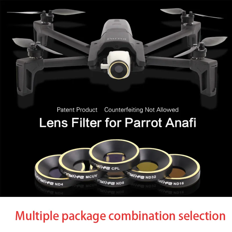 Новый фильтр для камеры квадрокоптера Anafi Фильтры объектива UV CPL ND4 ND8 ND16 ND32 Комплект фильтров для квадрокоптера Anafi
Новый фильтр для камеры квадрокоптера Anafi Фильтры объектива UV CPL ND4 ND8 ND16 ND32 Комплект фильтров для квадрокоптера Anafi