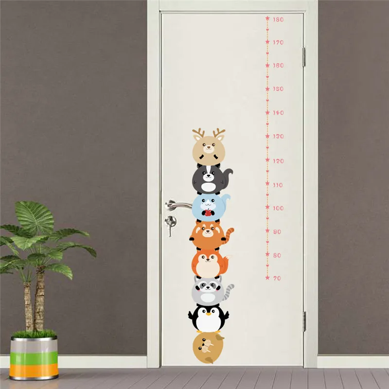 Настенные наклейки с изображением лесных животных для детской спальни