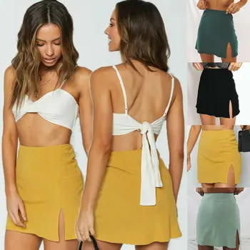 Women Summer Casual High Waist Zipper Short Mini Skirt Ladies Beach A-Line Plain Solid Skirts
Women Summer Casual High Waist Zipper Short Mini Skirt Ladies Beach A-Line Plain Solid Skirts