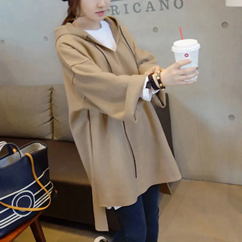 Korean Style Hooded Sweatshirts 2019 Women Autumn Winter Mid Pullover Solid Color Long Sleeve Casual Warm Loose Tops Female
Korean Style Hooded Sweatshirts 2019 Women Autumn Winter Mid Pullover Solid Color Long Sleeve Casual Warm Loose Tops Female