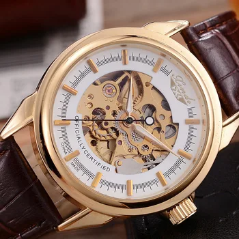 New mechanical watch hollow automatic mechanical watch belt clock 
New mechanical watch hollow automatic mechanical watch belt clock