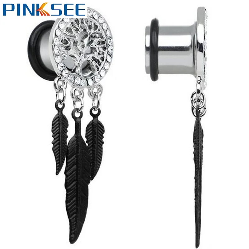 1PC Leaf Dangle Screw Ear Plug Tunnel Stainless Steel Ear Expander Piercing Jewelry Hollow Tree Dream Catcher Ear Gauges 8mm-20m
1PC Leaf Dangle Screw Ear Plug Tunnel Stainless Steel Ear Expander Piercing Jewelry Hollow Tree Dream Catcher Ear Gauges 8mm-20m