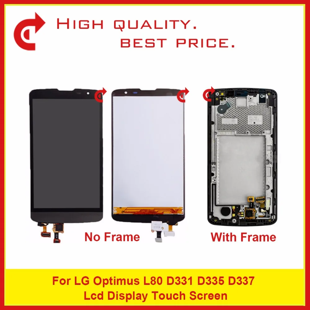 High Quality 5.0" For LG Optimus L80 D331 D335 D337 LCD Display With Touch Screen Digitizer Sensor Panel Free Shipping
High Quality 5.0" For LG Optimus L80 D331 D335 D337 LCD Display With Touch Screen Digitizer Sensor Panel Free Shipping