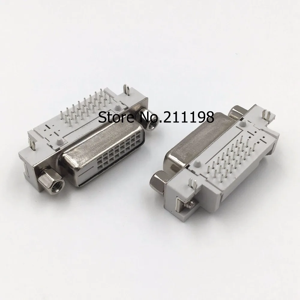 5Pcs/Lot Dvi 24+1 Socket Female Head 90 Degrees Dvi Bending Welding Plate Connector Serial
5Pcs/Lot Dvi 24+1 Socket Female Head 90 Degrees Dvi Bending Welding Plate Connector Serial
