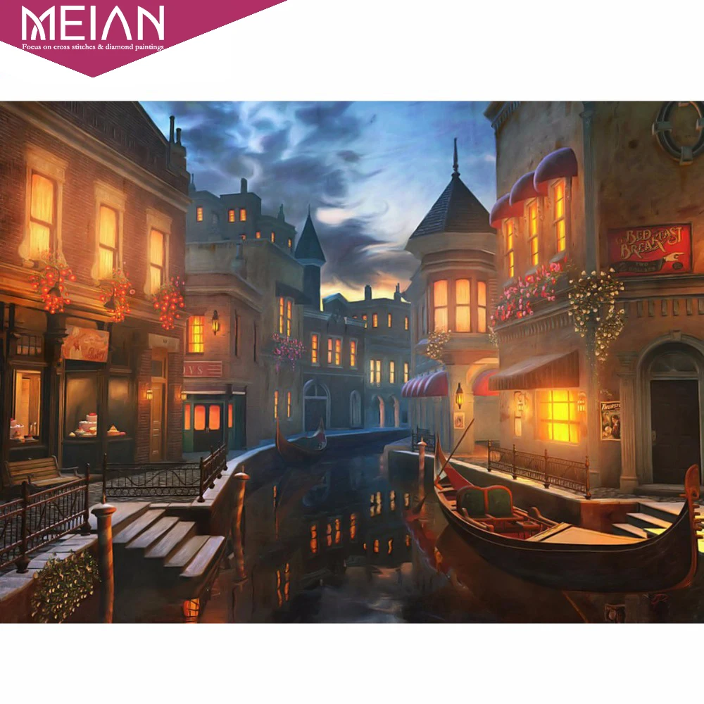 Meian Full Diamond Embroidery "European Night" 5D Diamond Painting Cross Stitch 3D Diamond Mosaic Crafts Christmas Gift
Meian Full Diamond Embroidery "European Night" 5D Diamond Painting Cross Stitch 3D Diamond Mosaic Crafts Christmas Gift