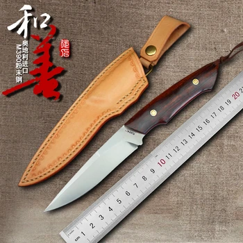 M390 Steel Handmade Fixed Blade Knife Outdoor Combat Pocket Tools Tatical Camping Hunting Straight Knife Carved Leather Sheath
M390 Steel Handmade Fixed Blade Knife Outdoor Combat Pocket Tools Tatical Camping Hunting Straight Knife Carved Leather Sheath