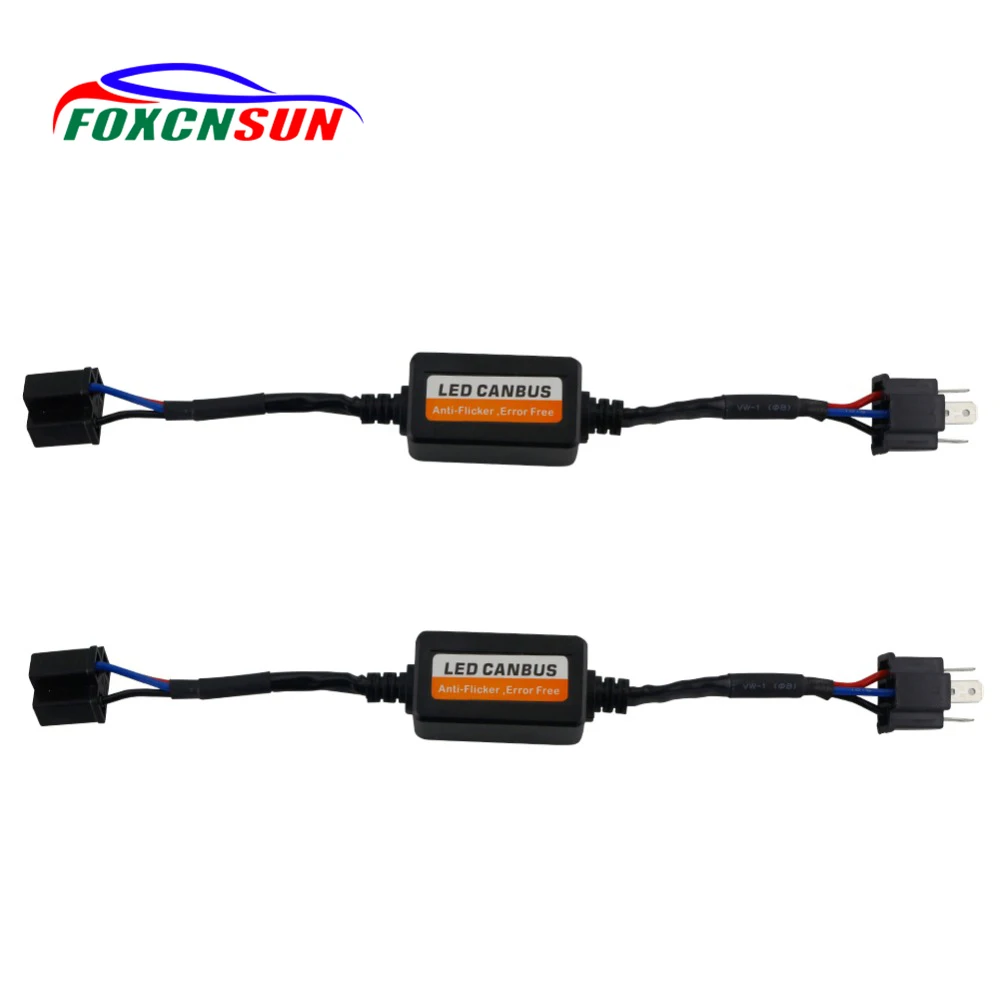 Foxcnsun Free Error H7 Led Canbus Decoder for Car Led Headlights H4 H11 H8 H13 9005/HB3 9006/HB4 Decoder for Led Fog Lamps Bulbs
Foxcnsun Free Error H7 Led Canbus Decoder for Car Led Headlights H4 H11 H8 H13 9005/HB3 9006/HB4 Decoder for Led Fog Lamps Bulbs