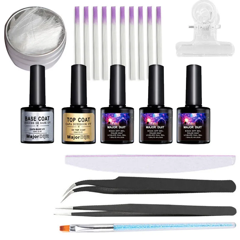 10pc new nail extension fiber phototherapy extension glue nail nail manicure tool set professional DIY*
10pc new nail extension fiber phototherapy extension glue nail nail manicure tool set professional DIY*