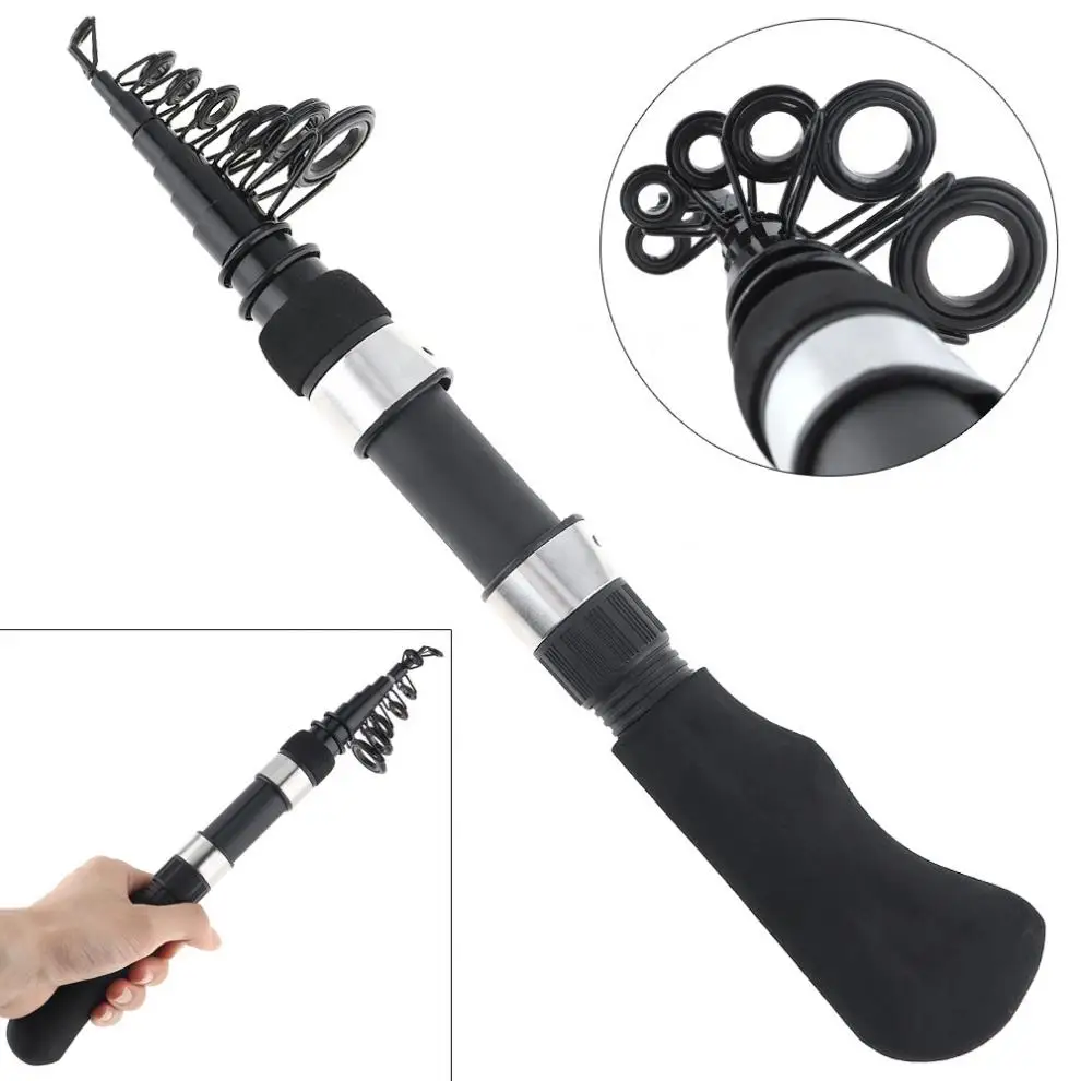Mini Portable 8 Sections Black Glass Fiber 2.1m Ultralight Telescopic Ice Fishing Rods Travel Sea Rock Casting Rods
Mini Portable 8 Sections Black Glass Fiber 2.1m Ultralight Telescopic Ice Fishing Rods Travel Sea Rock Casting Rods