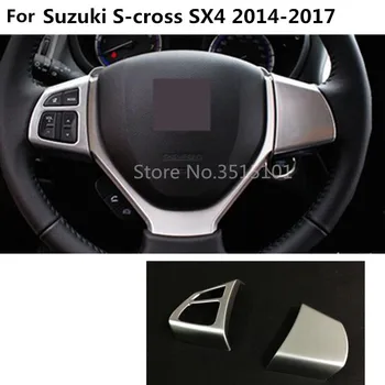 car styling cover ABS Chrome Steering wheel Interior Kit Trim lamp frame 2pcs For Suzuki S-cross scross SX4 2014 2015 2016 2017
car styling cover ABS Chrome Steering wheel Interior Kit Trim lamp frame 2pcs For Suzuki S-cross scross SX4 2014 2015 2016 2017