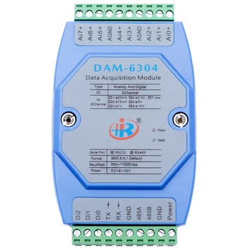 DAM6304 Mixed Analog Digital Input Data Acquisition Module Modbus Voltage Current Converter
DAM6304 Mixed Analog Digital Input Data Acquisition Module Modbus Voltage Current Converter