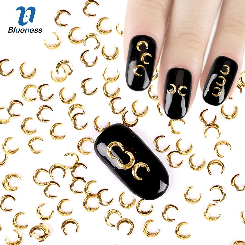 Blueness Nail Studs 3D Nail Art Decoration Japanese Style Gold Moon 3*5mm Design Charms Nails Accessories
Blueness Nail Studs 3D Nail Art Decoration Japanese Style Gold Moon 3*5mm Design Charms Nails Accessories