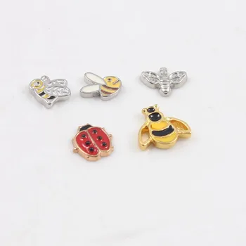 20pcs/lot 5 Styles Different Bee Designs Alloy Floating Charm For Floating Memory Living Locket
20pcs/lot 5 Styles Different Bee Designs Alloy Floating Charm For Floating Memory Living Locket
