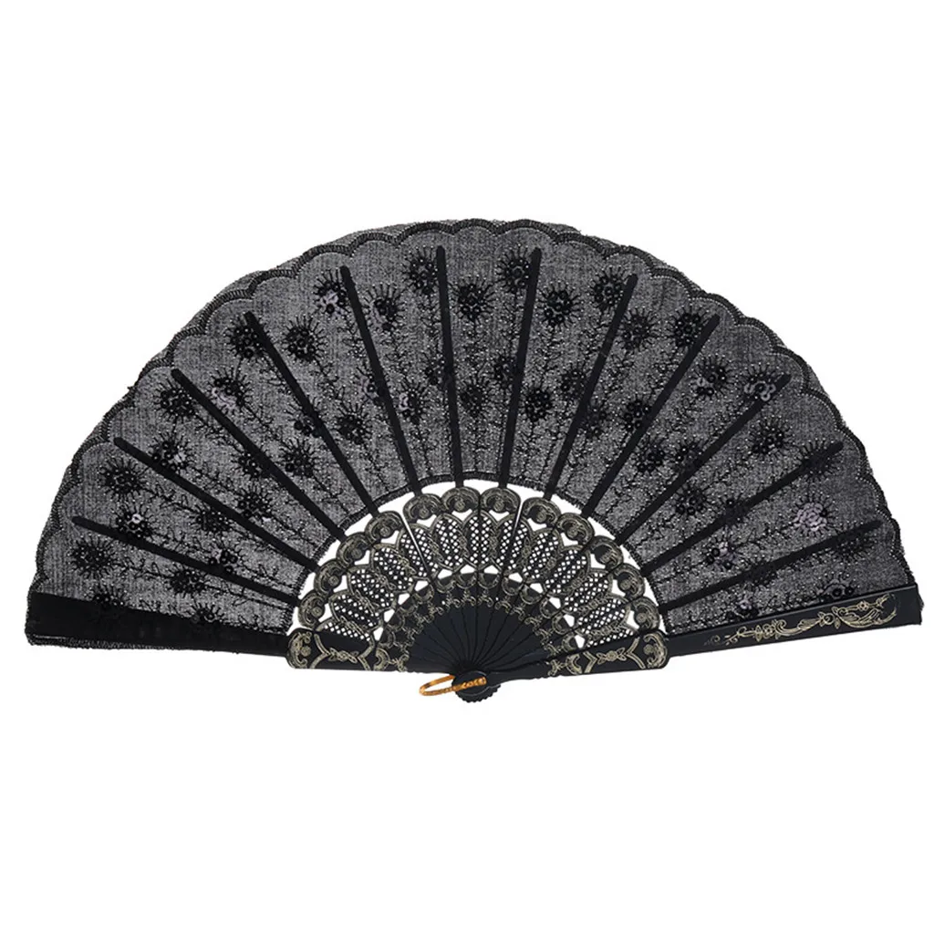 9 Colors Lace Spanish Fabric Silk Folding Hand Held Dance Fans Flower Party Wedding Prom Dancing Summer Fan Accessories
9 Colors Lace Spanish Fabric Silk Folding Hand Held Dance Fans Flower Party Wedding Prom Dancing Summer Fan Accessories