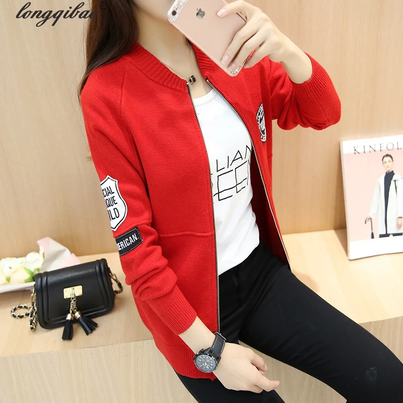 2017 Autumn & Winter Knitting Sweater Cardigan Thin Loose Solid Color Sweaters Female Jacket Coats
2017 Autumn & Winter Knitting Sweater Cardigan Thin Loose Solid Color Sweaters Female Jacket Coats