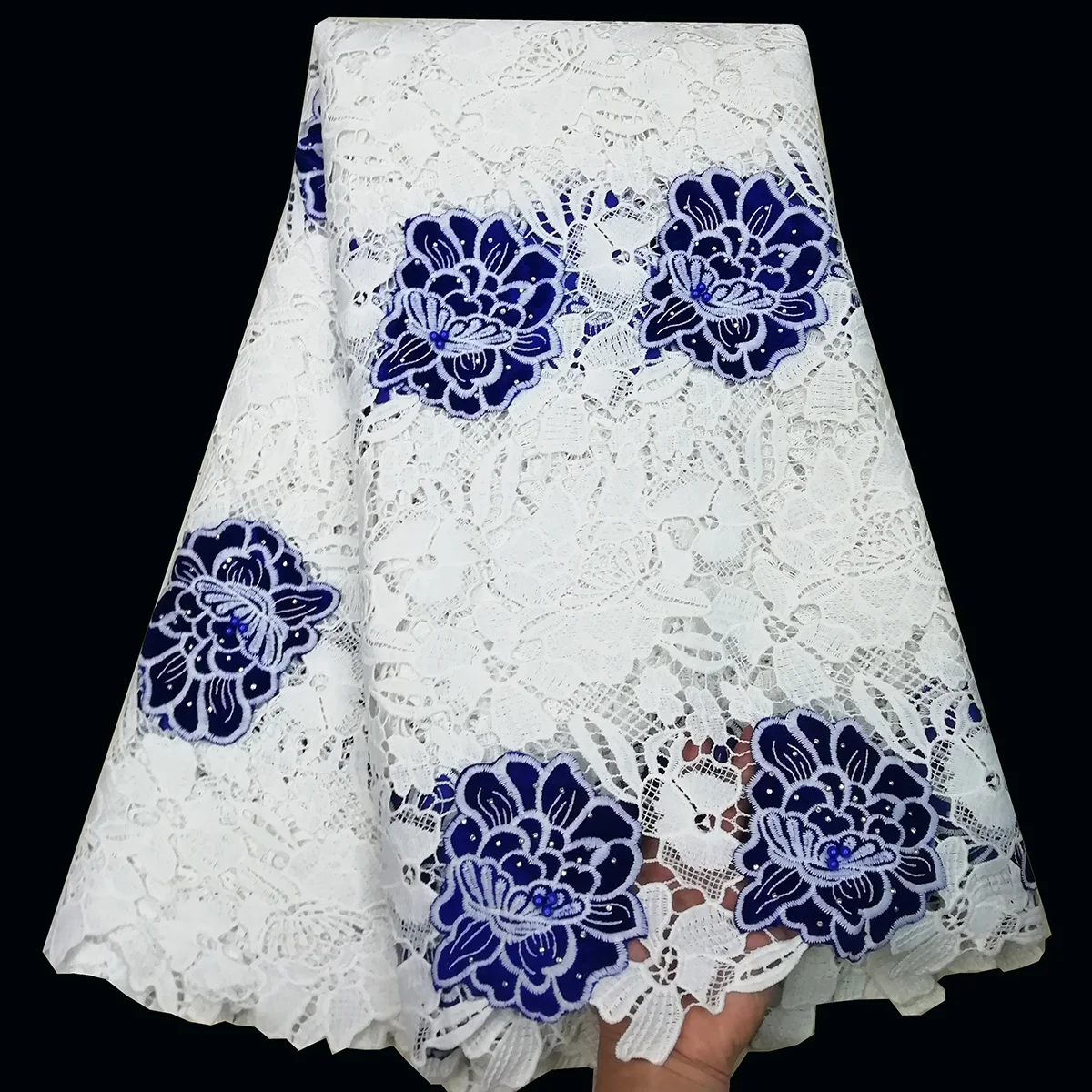 African lace fabric 2019 New Design White African French tulle lace fabric High Quality Guipure Cord Nigerian lace fabrics
African lace fabric 2019 New Design White African French tulle lace fabric High Quality Guipure Cord Nigerian lace fabrics