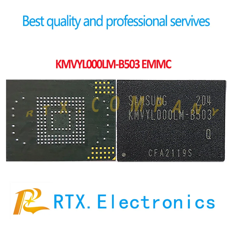 5 шт./лот KMVYL000LM-B503 EMMC IC для Samsung Note1 N7000 I9100 I9220 I9108 EMCP Nand чип флэш-памяти с