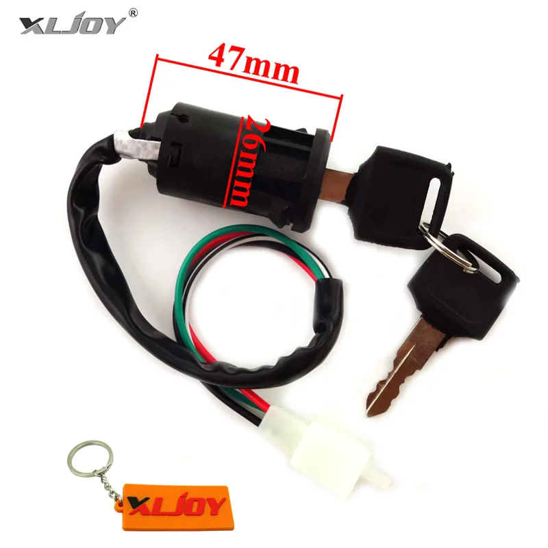 XLJOY Ignition 4 Wires Key Switch For 50cc 70cc 90cc 110cc For ATV Quad Pit Dirt Baja Bike 4 Wheeler Moped Scooter Motorcycle
XLJOY Ignition 4 Wires Key Switch For 50cc 70cc 90cc 110cc For ATV Quad Pit Dirt Baja Bike 4 Wheeler Moped Scooter Motorcycle