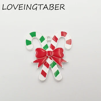 Newest 42mm*39mm 10pcs /lot Full Enamel Christmas Candy Canes Pendant For Kids Neckalce Making
Newest 42mm*39mm 10pcs /lot Full Enamel Christmas Candy Canes Pendant For Kids Neckalce Making
