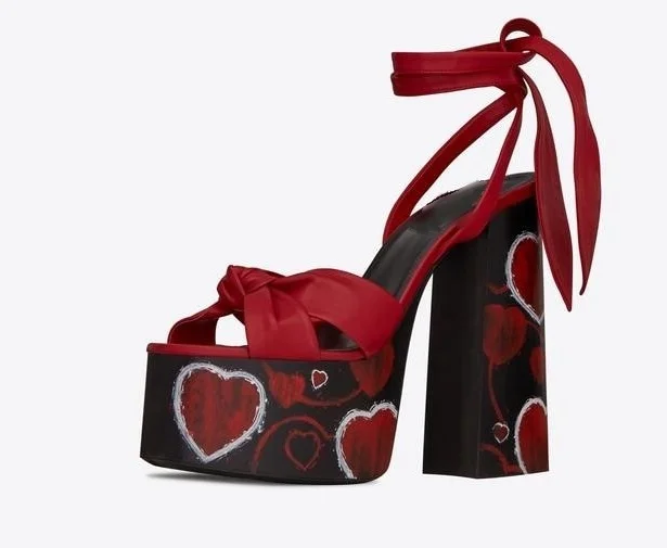High Square Heel Platform Sandals Summer Butteryfly Knot Shoes Lace up Color Customized Cross Tied High Quality Dress Shoes
High Square Heel Platform Sandals Summer Butteryfly Knot Shoes Lace up Color Customized Cross Tied High Quality Dress Shoes