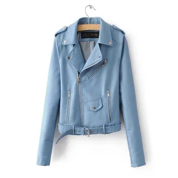 New 2018 Autumn New Short Faux Soft Leather Jacket Women Fashion Zipper Motorcycle PU Leather Jacket Ladies Basic Street Coat
New 2018 Autumn New Short Faux Soft Leather Jacket Women Fashion Zipper Motorcycle PU Leather Jacket Ladies Basic Street Coat