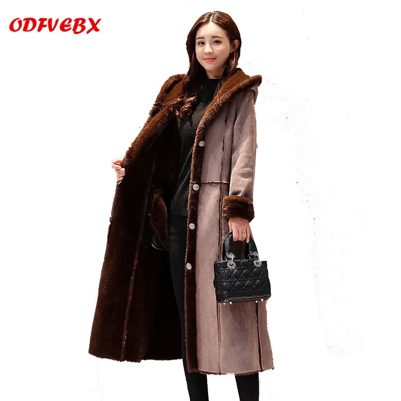 2019 winter women's coat single-breasted motorcycle long plus velvet thick fur coat to keep warm artificial leather female coat
2019 winter women's coat single-breasted motorcycle long plus velvet thick fur coat to keep warm artificial leather female coat