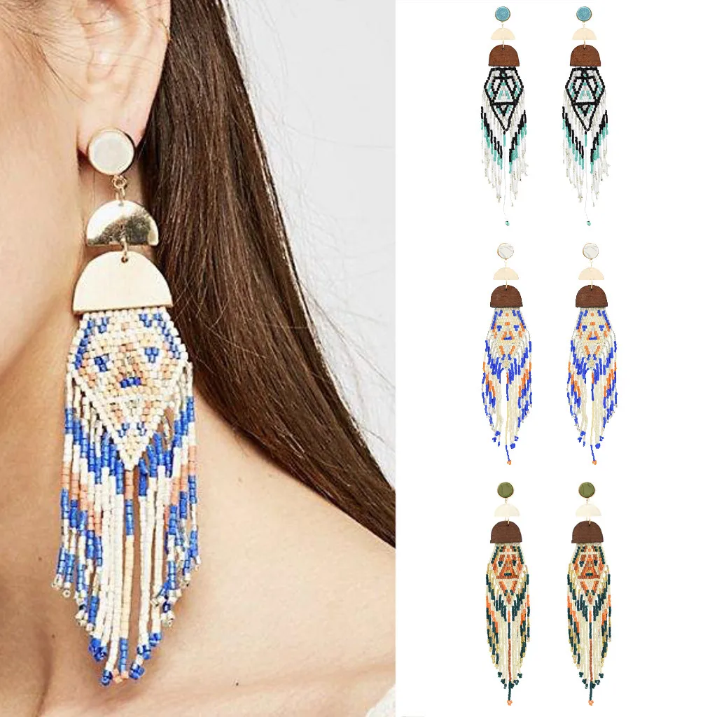 Zerotime #P501 2019 NEW FASHION Geometric Irregular Multicolor Handmade Rice Beads Tassel Earring Ladies Jewelry Free Shipping
Zerotime #P501 2019 NEW FASHION Geometric Irregular Multicolor Handmade Rice Beads Tassel Earring Ladies Jewelry Free Shipping