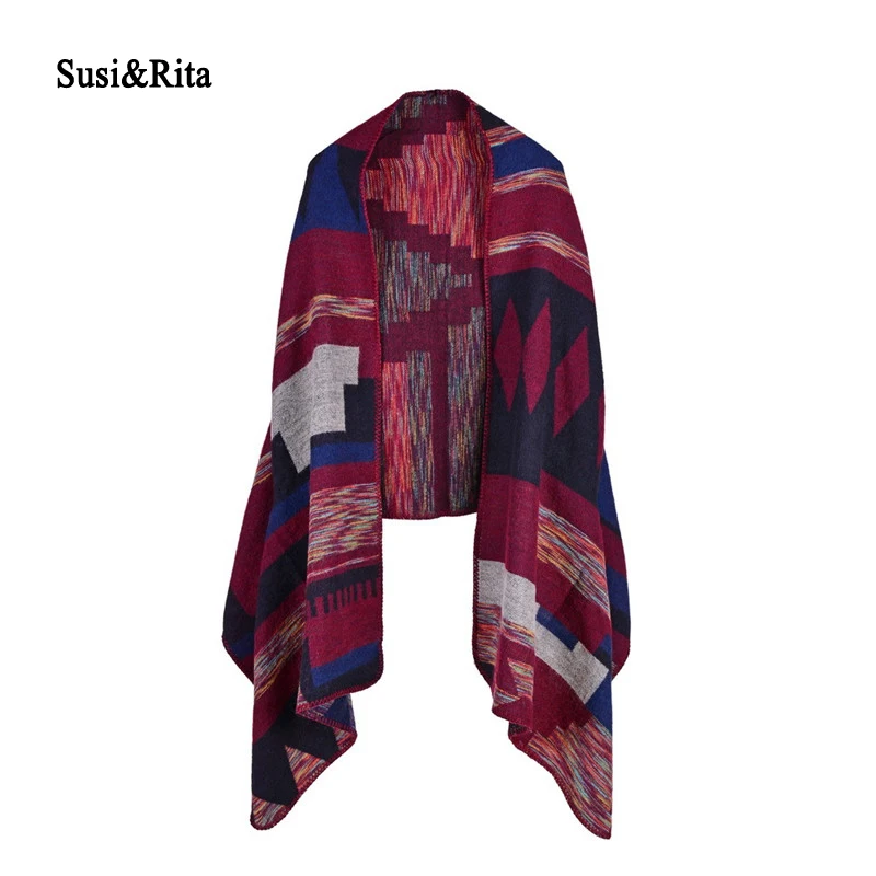 Susi&Rita Women Scarf Cashmere Warm Capa Poncho Mujer Winter Luxury Brand Ladies Scarves Pashminas Thick Shawls and Wraps
Susi&Rita Women Scarf Cashmere Warm Capa Poncho Mujer Winter Luxury Brand Ladies Scarves Pashminas Thick Shawls and Wraps
