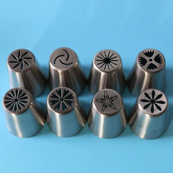 Facemile 8PCS Flower Russian Icing Pipiping Nozzle Cake Decorating Tips Stainless Steel Icing Nozzle Pastry Baking Tool 51061
Facemile 8PCS Flower Russian Icing Pipiping Nozzle Cake Decorating Tips Stainless Steel Icing Nozzle Pastry Baking Tool 51061