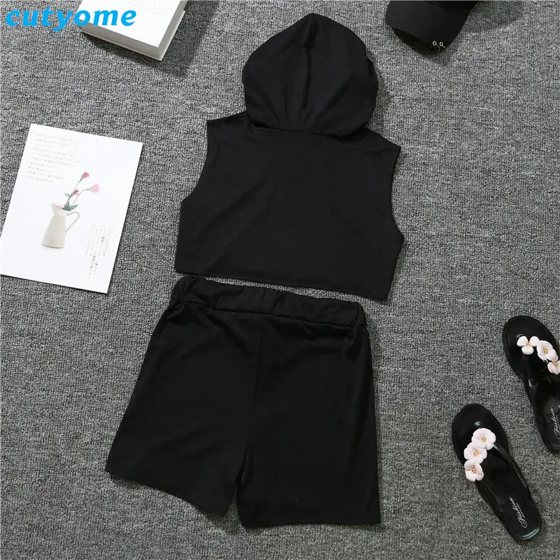 Mommy And Me Summer Sport Mathing Clothing Set Sleeveless Hooded tshirt+Cotton Skirt For Family Mother Daughter Clothes Outfits (21)
