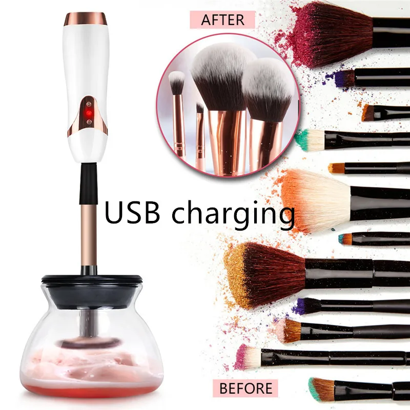 New USB Charging Electric Makeup Brush Cleaner & Dryer Set Silicone Make up Brushes Washing Cleaning Tool Machine 40#709
New USB Charging Electric Makeup Brush Cleaner & Dryer Set Silicone Make up Brushes Washing Cleaning Tool Machine 40#709