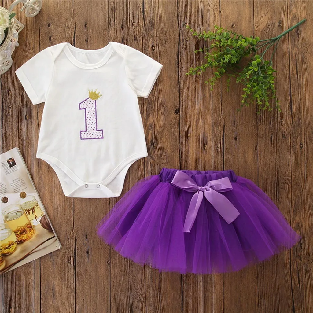 clothes 1 year Newborn Toddler Kids Baby Girl Outfits Clothes Birthday Party Jumpsuit Romper Bodysuit+purple Skirt Set Clothing
clothes 1 year Newborn Toddler Kids Baby Girl Outfits Clothes Birthday Party Jumpsuit Romper Bodysuit+purple Skirt Set Clothing