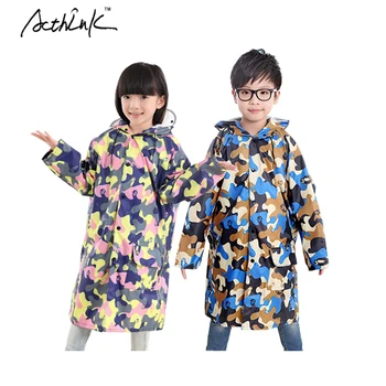 2016 ActhInK New Kids Camouflage Raincoat for Girls School Boys Rainsuit with Schoolbag Pocket Children Camo Rainwear, C289
2016 ActhInK New Kids Camouflage Raincoat for Girls School Boys Rainsuit with Schoolbag Pocket Children Camo Rainwear, C289