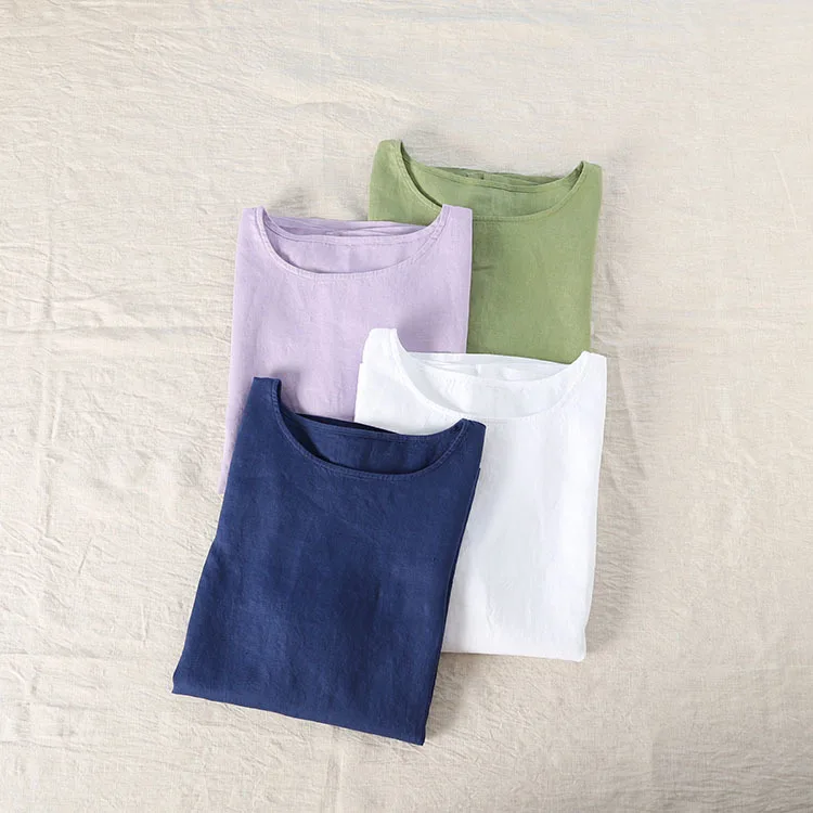 Full Flax Short Sleeve T Pity Woman Joker Jacket Rendering Unlined Upper Garment Easy Linen h190613
Full Flax Short Sleeve T Pity Woman Joker Jacket Rendering Unlined Upper Garment Easy Linen h190613