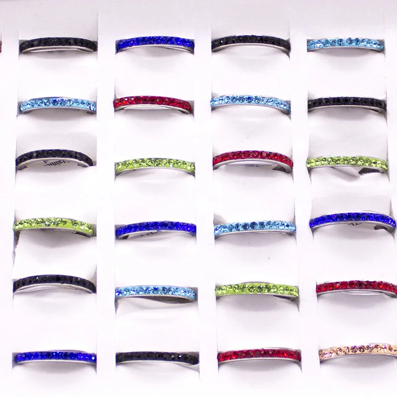 20 Pieces Mix Vintage Colorful Single Crystal Ring for Women Top Quality Silver Plated Fashion Retro Rings Jewelry Factory
20 Pieces Mix Vintage Colorful Single Crystal Ring for Women Top Quality Silver Plated Fashion Retro Rings Jewelry Factory