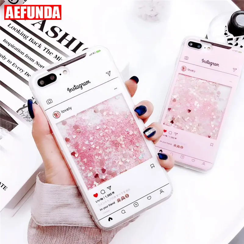Luxury Glitter Stars Liquid Quicksand Phone Case For iPhone X 7 8 6 6S Plus 7Plus Clear Silicon IG Fashion Girl Cover Cases Pink
Luxury Glitter Stars Liquid Quicksand Phone Case For iPhone X 7 8 6 6S Plus 7Plus Clear Silicon IG Fashion Girl Cover Cases Pink