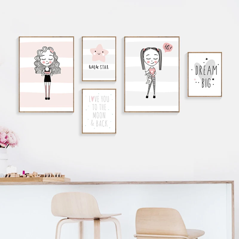 Pink Nordic Canvas Paintings For Kids Rooms Girl Room Wall Art Canvas Painting Alphabet Poster Baby Nursery Prints Unframed
Pink Nordic Canvas Paintings For Kids Rooms Girl Room Wall Art Canvas Painting Alphabet Poster Baby Nursery Prints Unframed