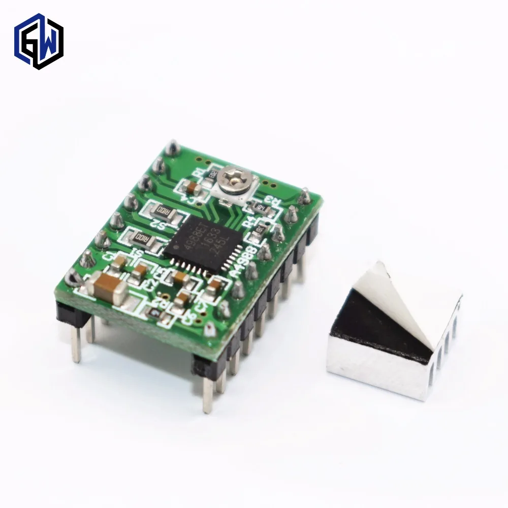A4988 module CNC 3D Printer Parts Accessory Reprap pololu Stepper Motor Driver Module with Heatsink for ramps 1.4
A4988 module CNC 3D Printer Parts Accessory Reprap pololu Stepper Motor Driver Module with Heatsink for ramps 1.4