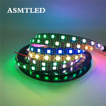 Full Color WS2812B LED Strip Black / White PCB Built-in IC 5050 RGB Smart Pixel Led Strip Addressable Programmable tape DC5V
Full Color WS2812B LED Strip Black / White PCB Built-in IC 5050 RGB Smart Pixel Led Strip Addressable Programmable tape DC5V