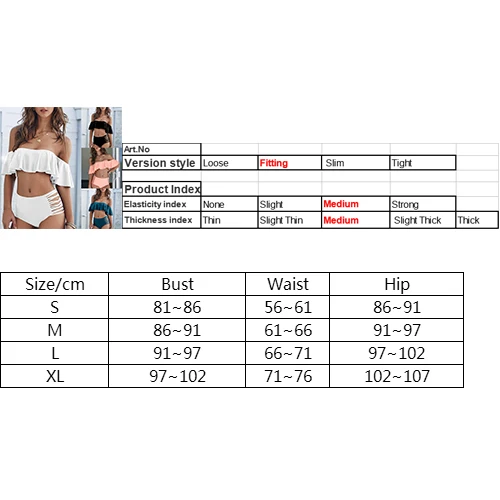 Puseky Sexy Solid color Off Shoulder Bikinis Push Up bandeau Black bikini 2017 swimwear swimsuit women high waist bathing Suit 3