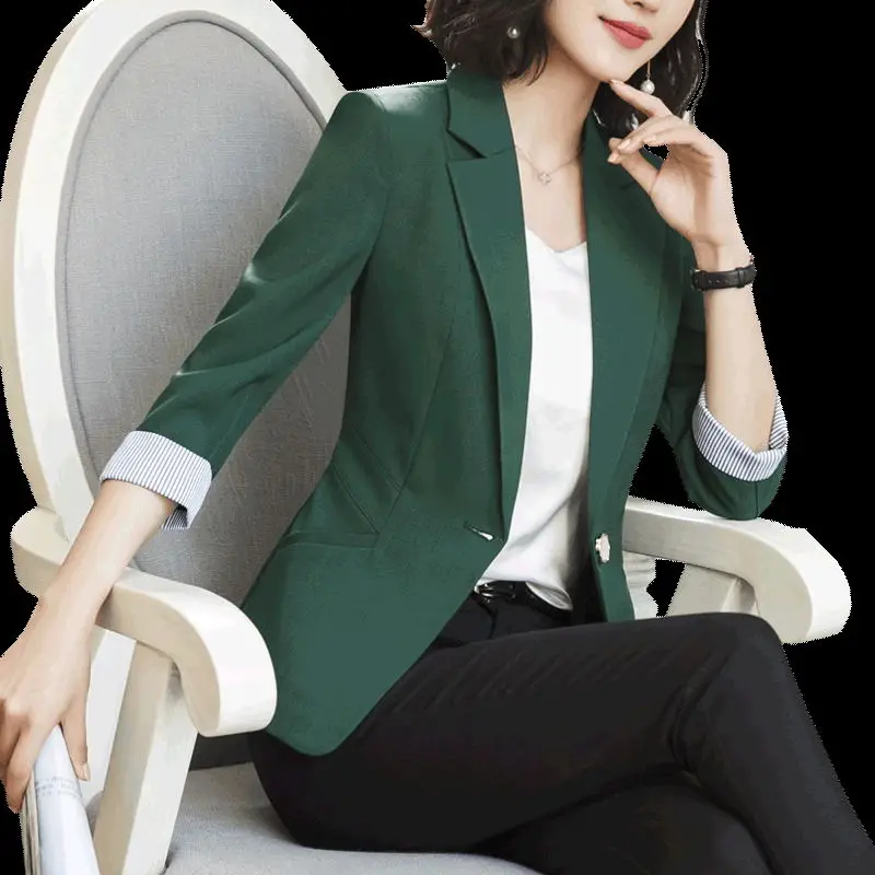 LANLOJER Small Blazer Women Jacket 2018 Summer New Slim Fashion Casual Suit Seven Sleeve Female Suit Short OL Style 868#
LANLOJER Small Blazer Women Jacket 2018 Summer New Slim Fashion Casual Suit Seven Sleeve Female Suit Short OL Style 868#