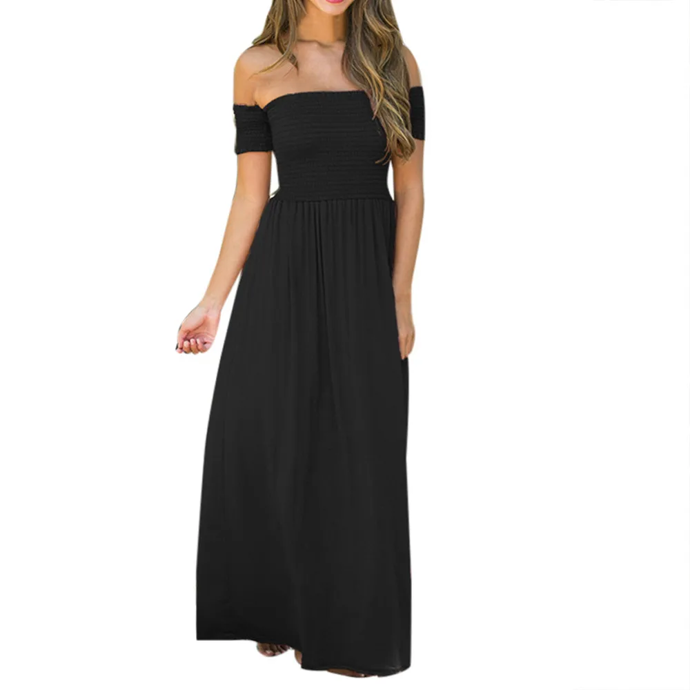 JAYCOSIN 2019 NEW Holiday Evening Party Long Maxi Pleated Dress Womens Off Shoulder Summer Beach Dress Vetement Femme
JAYCOSIN 2019 NEW Holiday Evening Party Long Maxi Pleated Dress Womens Off Shoulder Summer Beach Dress Vetement Femme