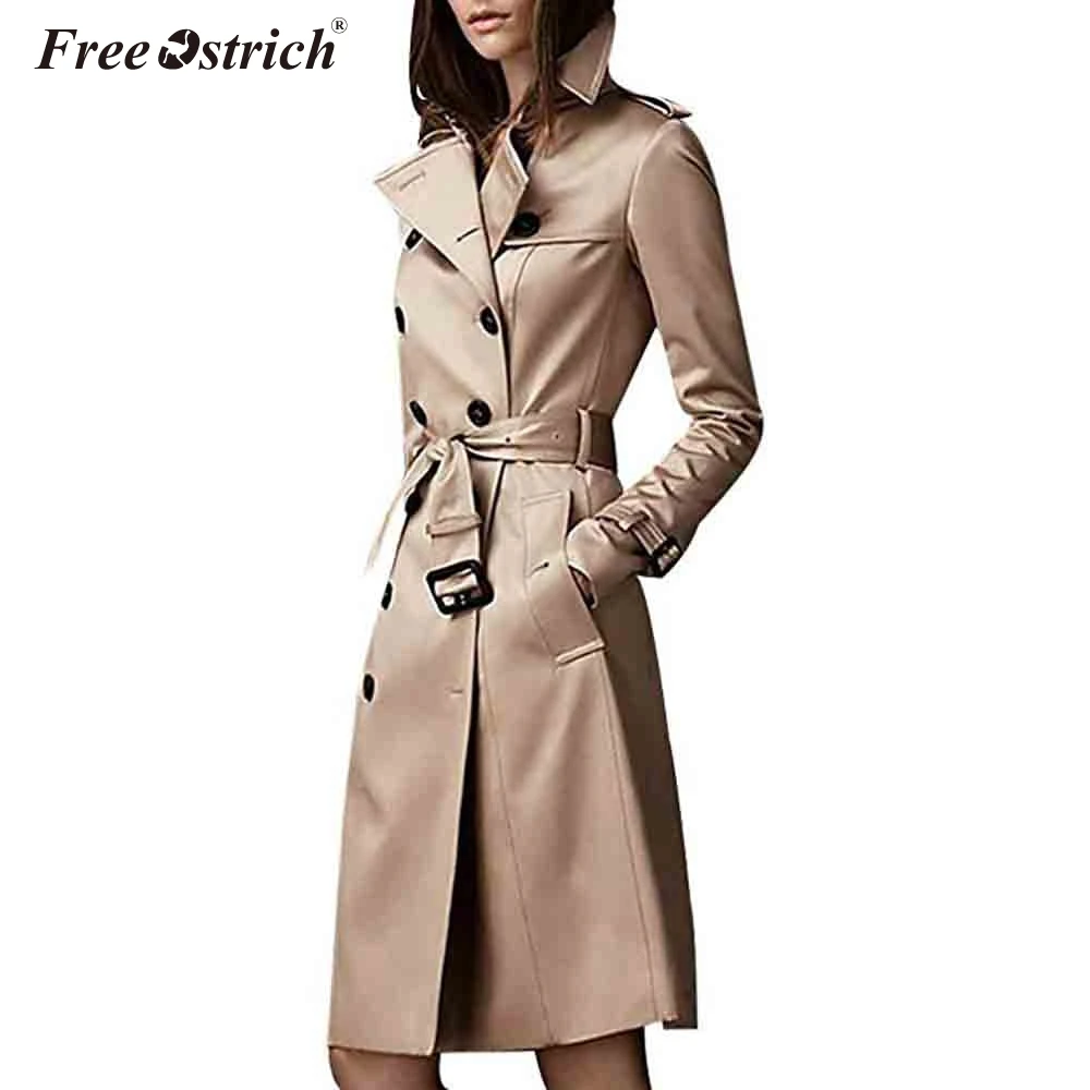 Free Ostrich Trench Coat For Women Fashion 2019 Autumn Button Sashes Abrigo Mujer Long Coat Overcoat Women Mode Femme N30
Free Ostrich Trench Coat For Women Fashion 2019 Autumn Button Sashes Abrigo Mujer Long Coat Overcoat Women Mode Femme N30