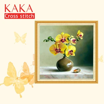 KAKA Cross stitch kits Embroidery needlework sets with printed pattern,11CT canvas,Home Decor for garden House,5D Orchid Flowers
KAKA Cross stitch kits Embroidery needlework sets with printed pattern,11CT canvas,Home Decor for garden House,5D Orchid Flowers