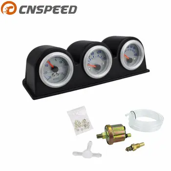 CNSPEED 2'' 52MM Triple gauge kit Turbo boost Water Temperature Oil Pressure Gauge Car meter YC100650
CNSPEED 2'' 52MM Triple gauge kit Turbo boost Water Temperature Oil Pressure Gauge Car meter YC100650
