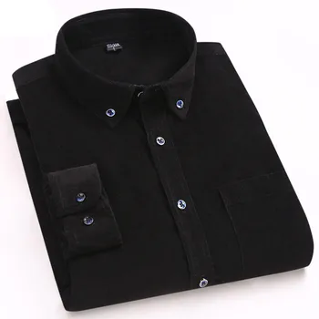 2019 spring and autumn new corduroy thick high-quality slim long-sleeved shirt plus fat large size Asian size M-5XL
2019 spring and autumn new corduroy thick high-quality slim long-sleeved shirt plus fat large size Asian size M-5XL