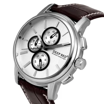 2018 New fake three-eye scale dial Leather strap Casual Fashion Exquisite precision high-end Men's Quartz watch
2018 New fake three-eye scale dial Leather strap Casual Fashion Exquisite precision high-end Men's Quartz watch