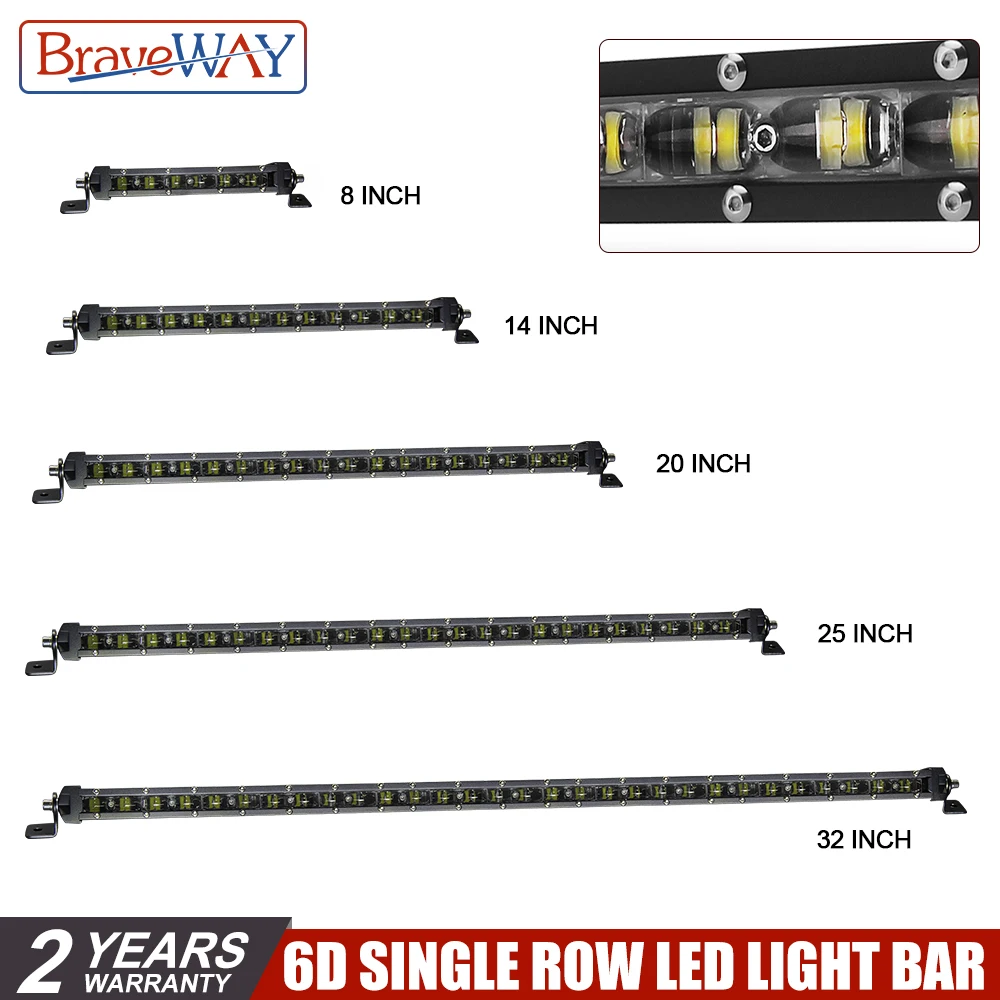 BraveWay 30W-150W Straight Slim LED Light Bar for Offroad Boat Spot Flood Combo LED Work Light Bar Truck SUV ATV 4WD 4x4 12v 24v
BraveWay 30W-150W Straight Slim LED Light Bar for Offroad Boat Spot Flood Combo LED Work Light Bar Truck SUV ATV 4WD 4x4 12v 24v